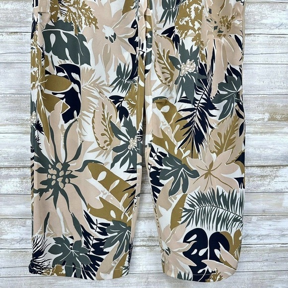 RAG & bone Size 10 Victoria Tropical Print 100% Silk Pants Wide Leg or Jogger - Picture 4 of 16